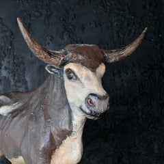 Große englische Papiermaché-Schwanenfigur aus dem frühen 20. Jahrhundert