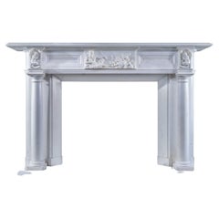 Used Huge Exceptional Irish Poseidon Chimneypiece