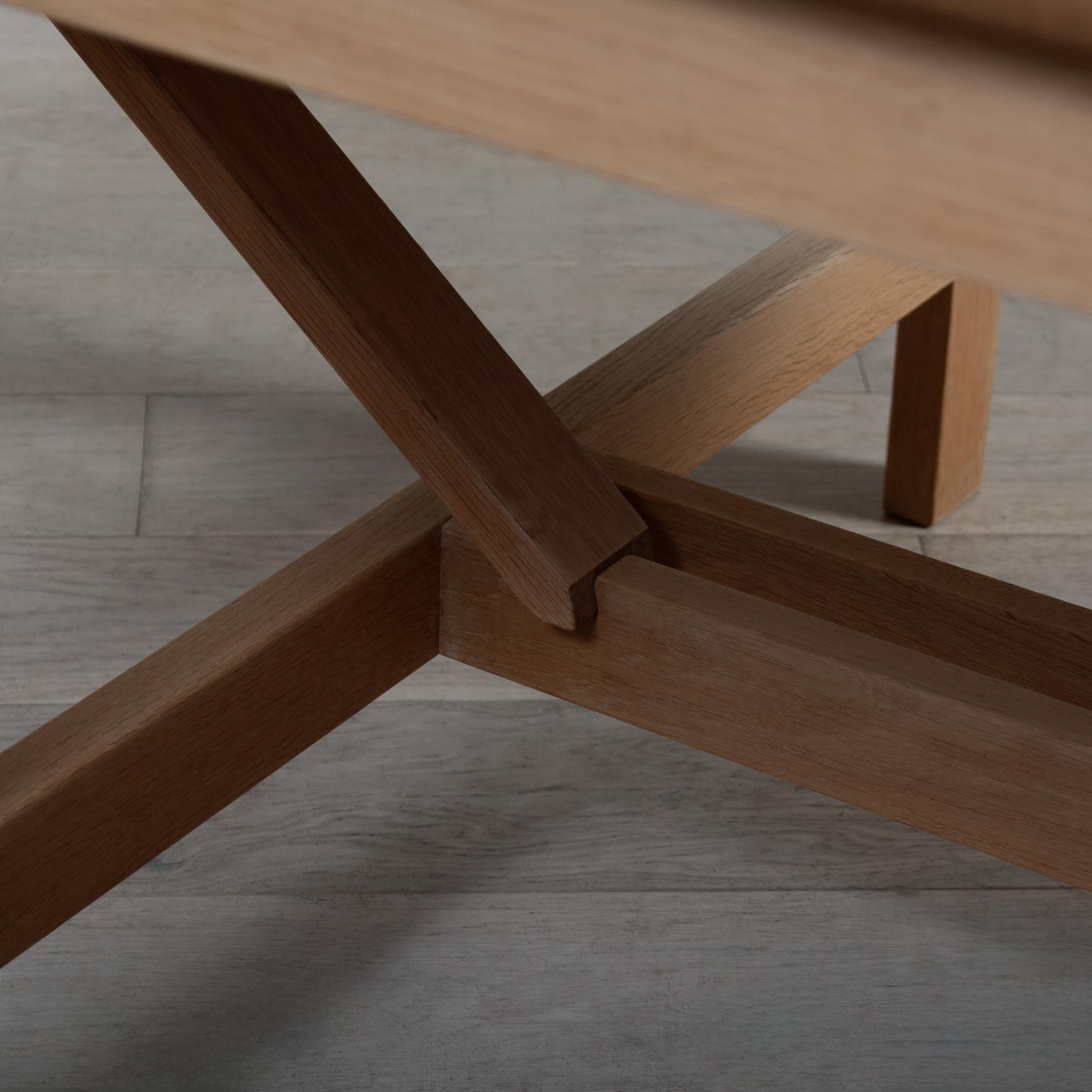 Huge Expandable Oak Center Table For Sale 5
