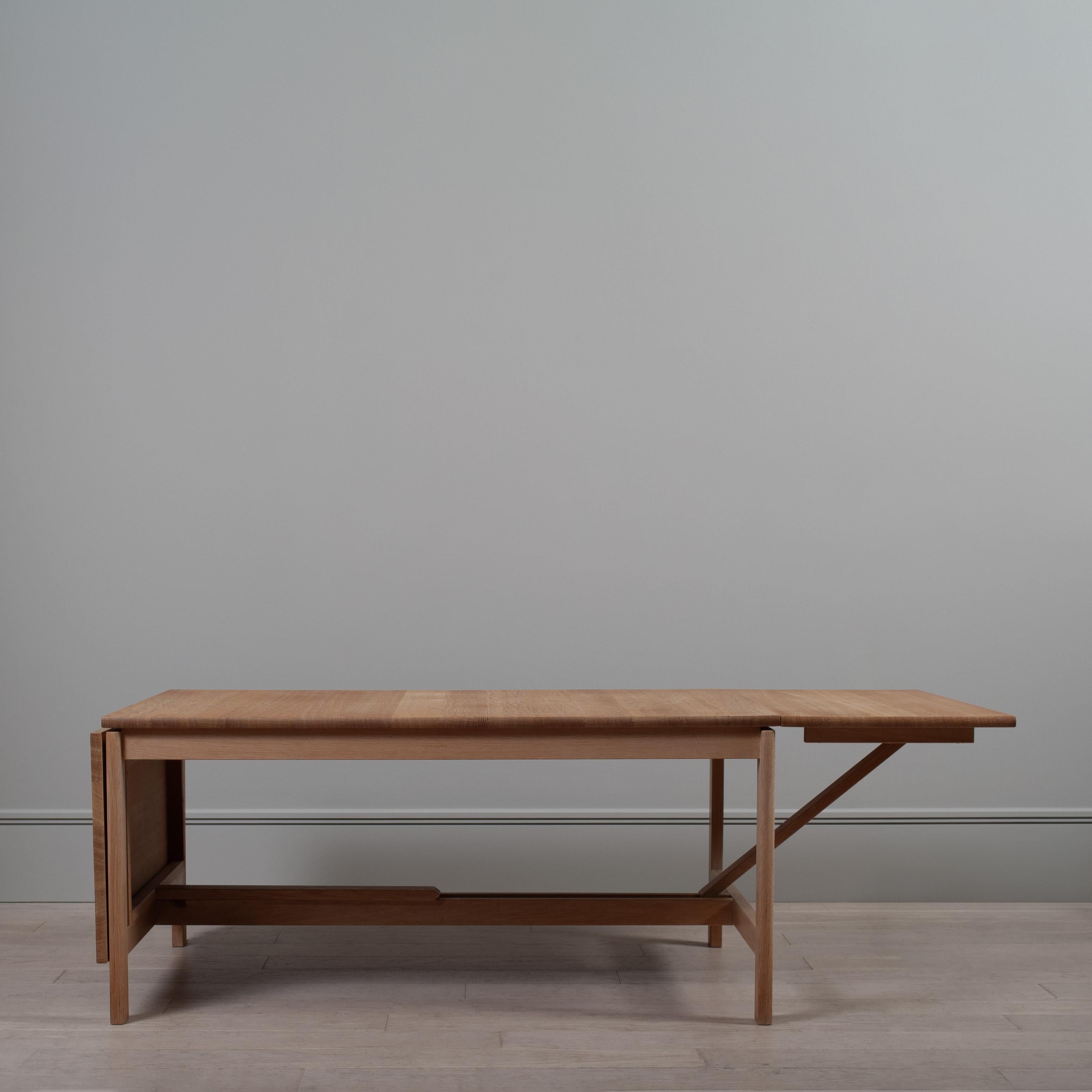 Modern Huge Expandable Oak Center Table For Sale
