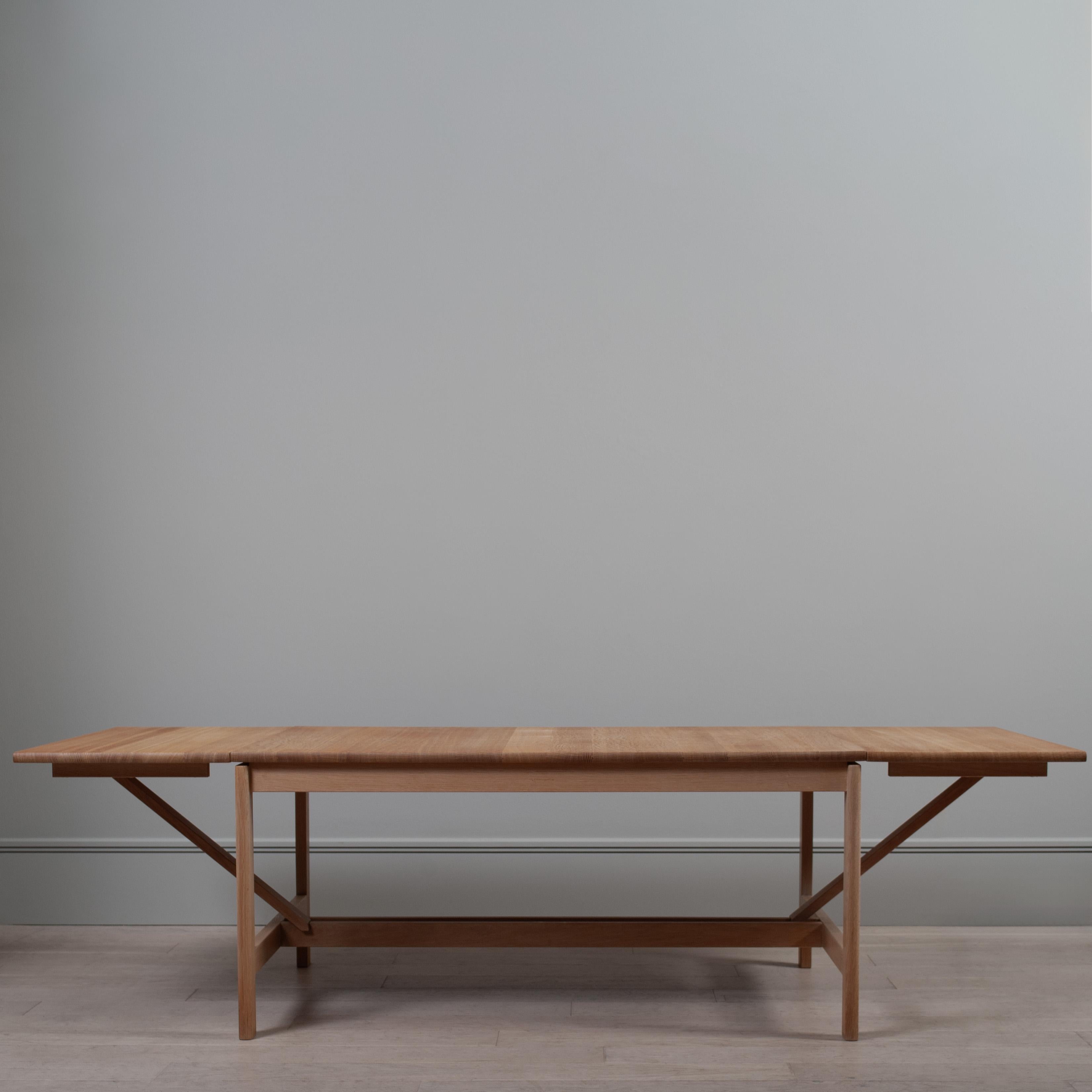 Danish Huge Expandable Oak Center Table For Sale