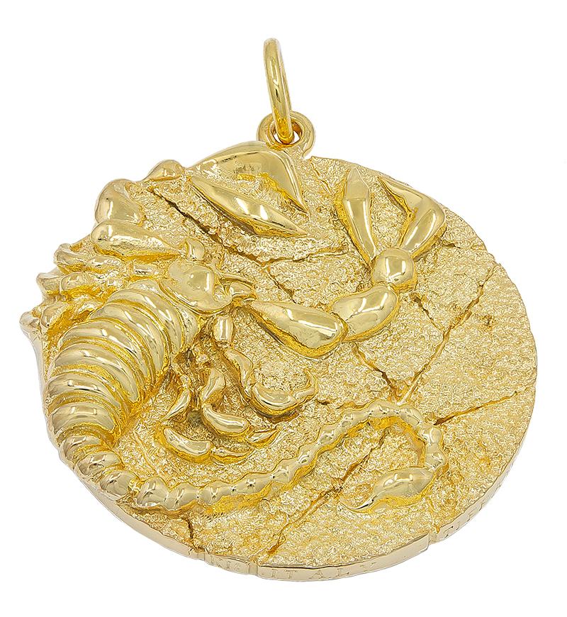tiffany scorpion necklace gold