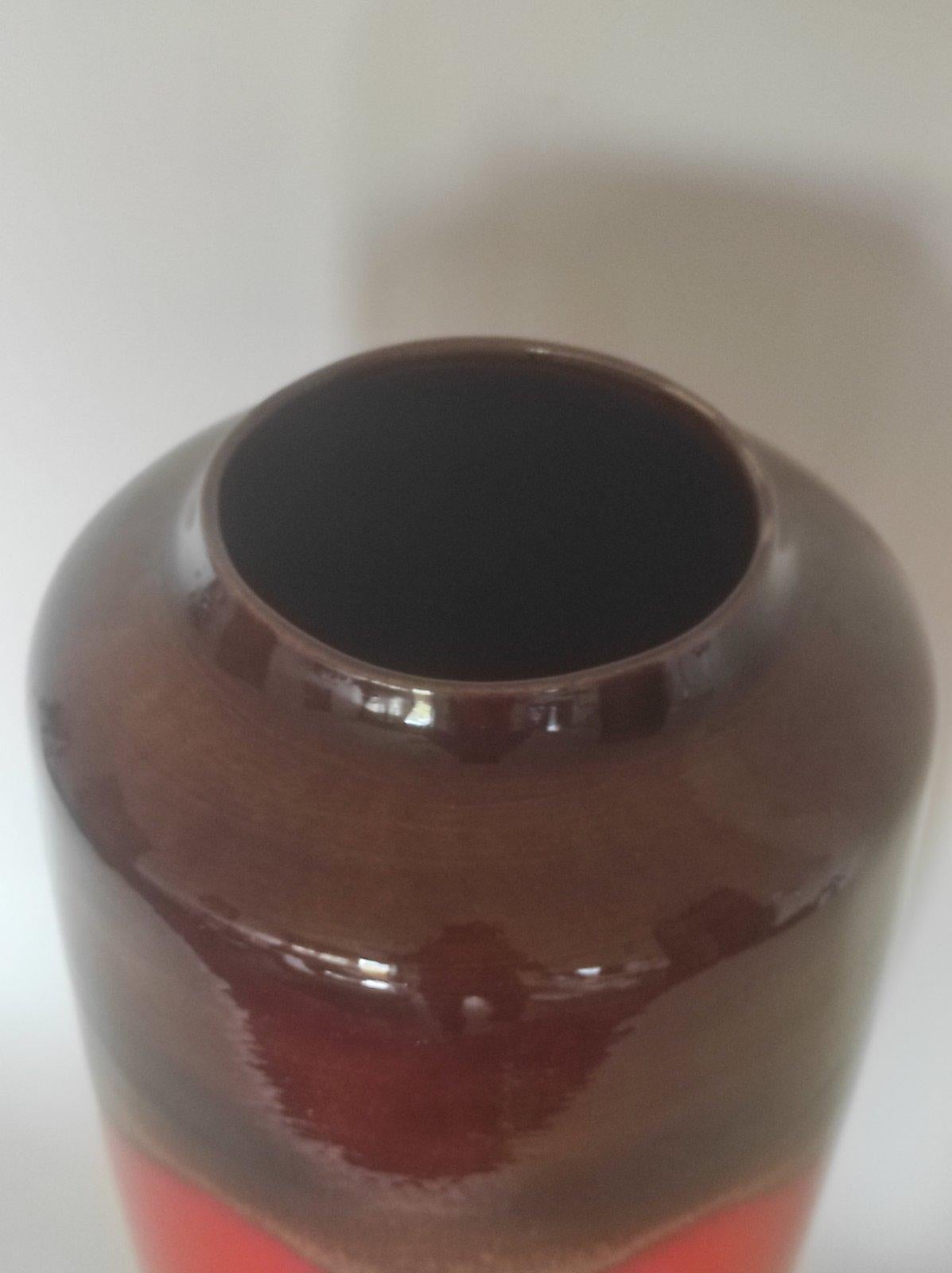 Huge Fat Lava West Germany Ceramic Vase 1960s In Excellent Condition For Sale In Čelinac, BA