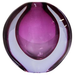 Vintage Huge Flavio Poli Seguso Purple Vase