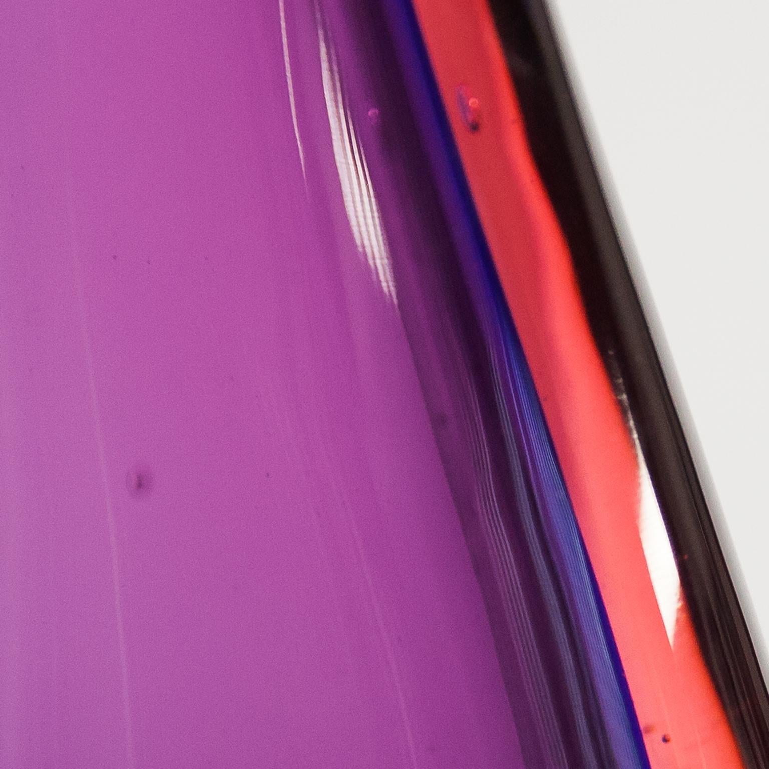 Enorme vaso rosa viola di Murano di Flavio Poli Sommerso In condizioni buone in vendita a Munich, DE
