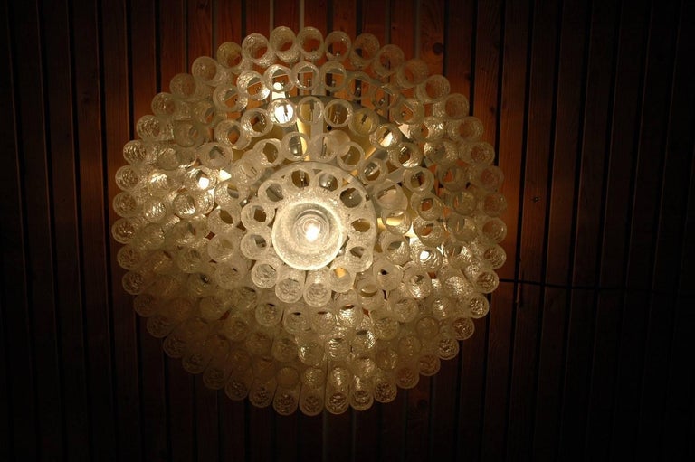 Huge Flush Mount Light Fixture by Doria, Germany, a Pair of 2 Available For Sale 1