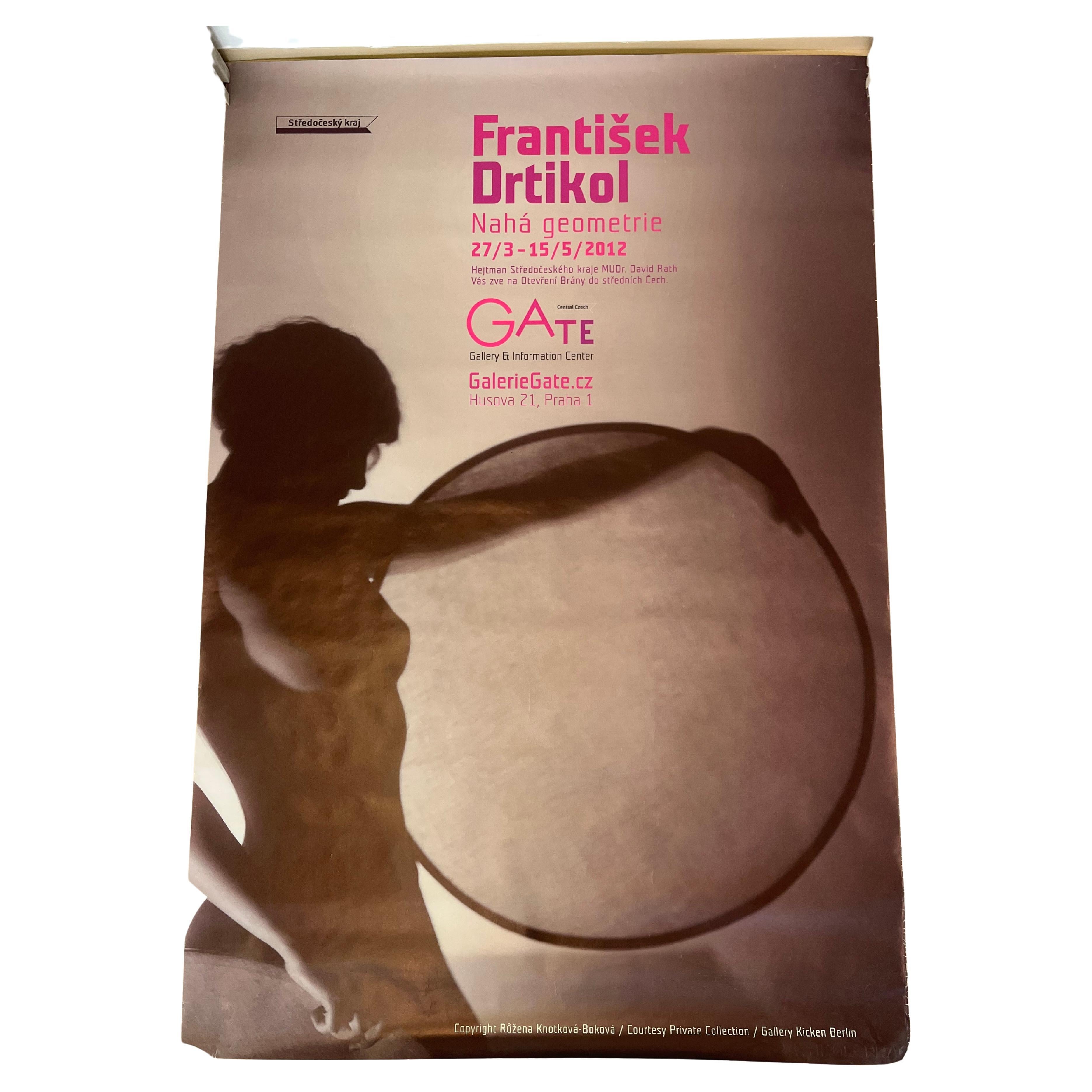 Huge Frantisek Drtikol Exhibition Poster in Prag, Czechoslovakia, 2003