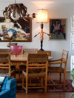 Huge French Art Deco Era Polychrome Toy Soldier Lamp