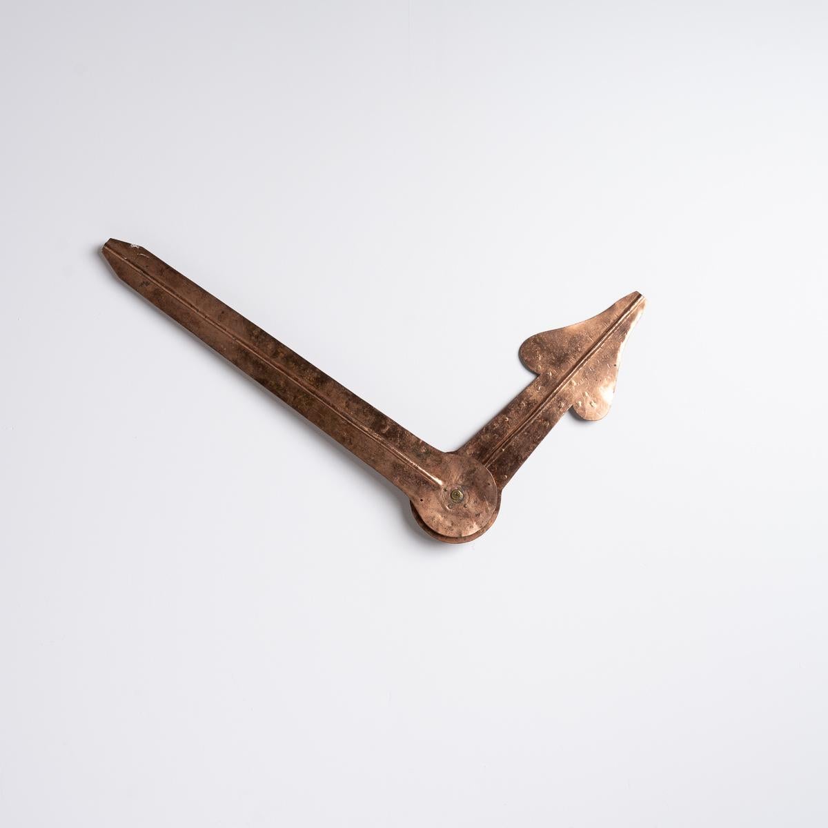 Enormes Manecillas de Reloj de Torreta Francesas de Cobre para Uso Decorativo principios del siglo XX en venta