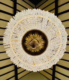 Huge French crystal empire chandeliers (5x available)