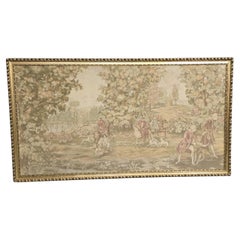 Huge French Framed Tapestry