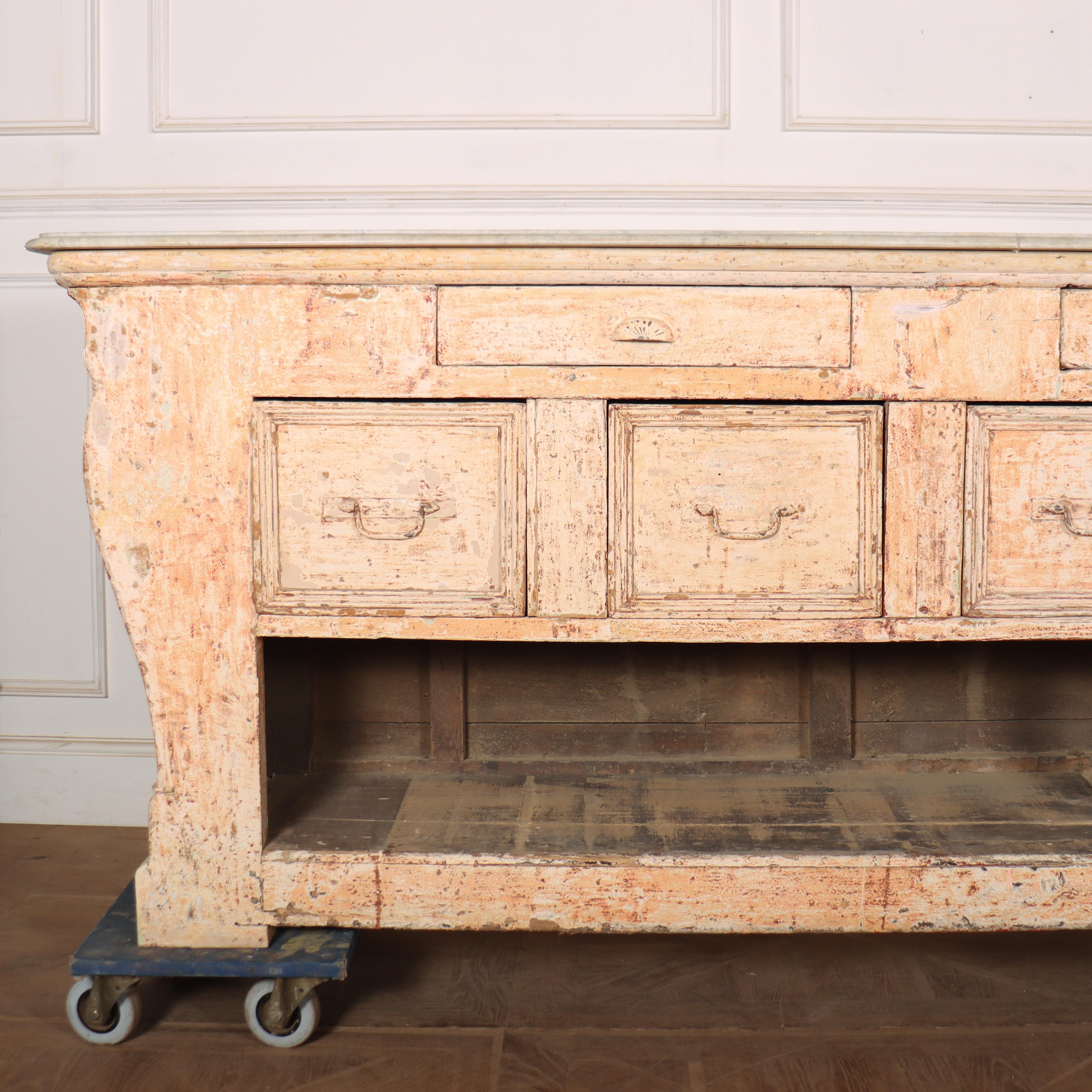 Huge French Original Painted Shop Counter 7