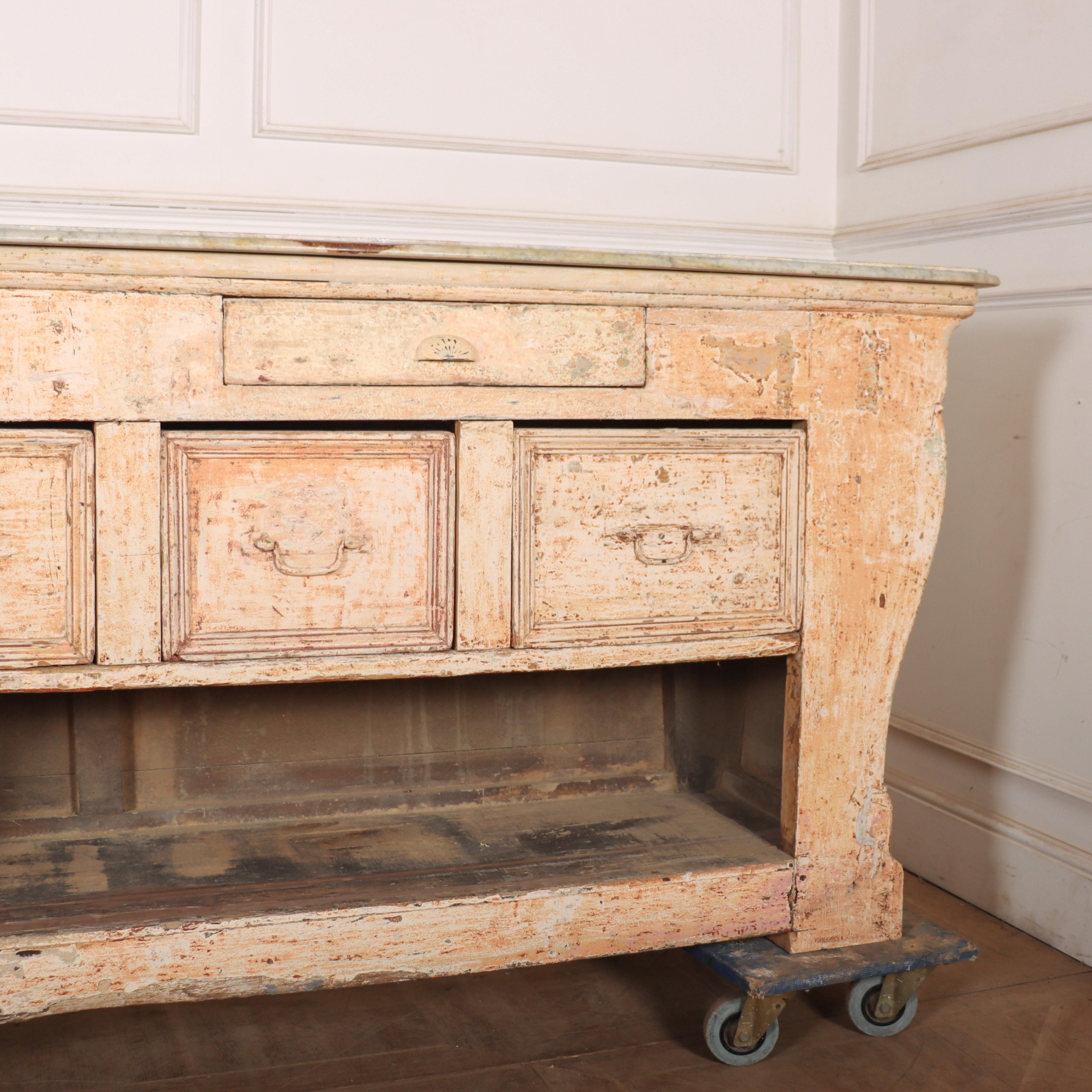 Huge French Original Painted Shop Counter 9