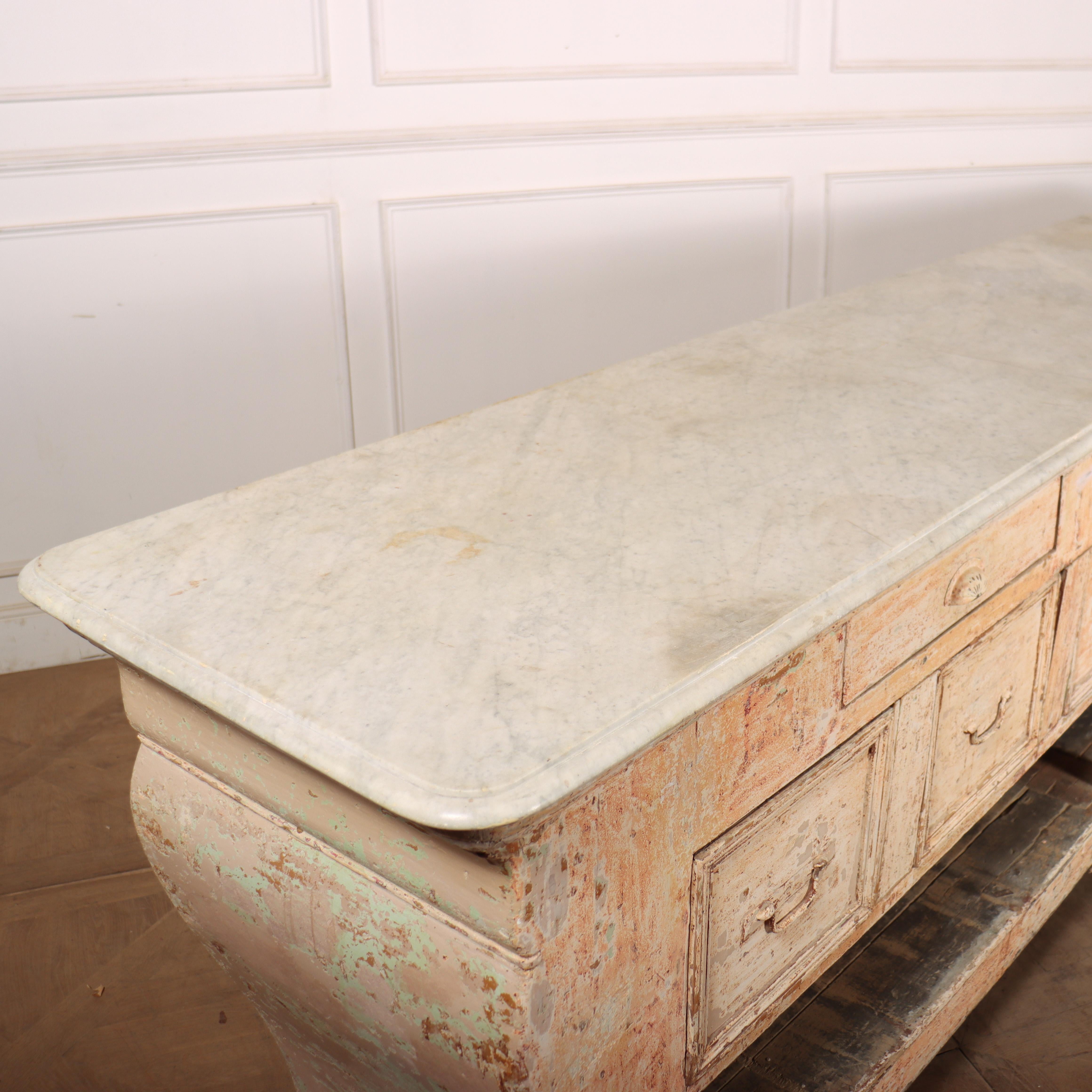 Huge French Original Painted Shop Counter 10