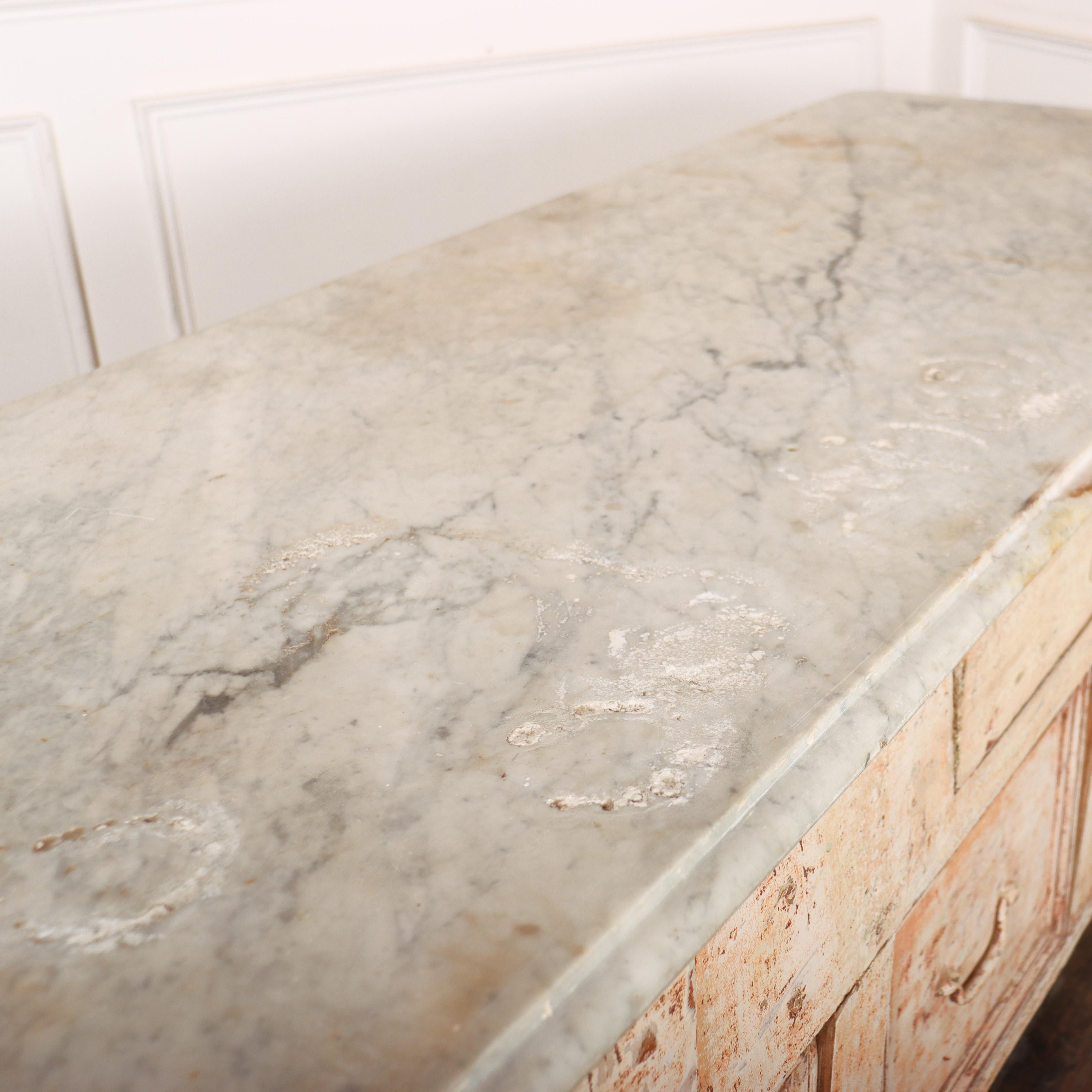 Huge French Original Painted Shop Counter 12