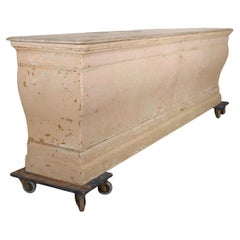 Huge French Original Painted Shop Counter
