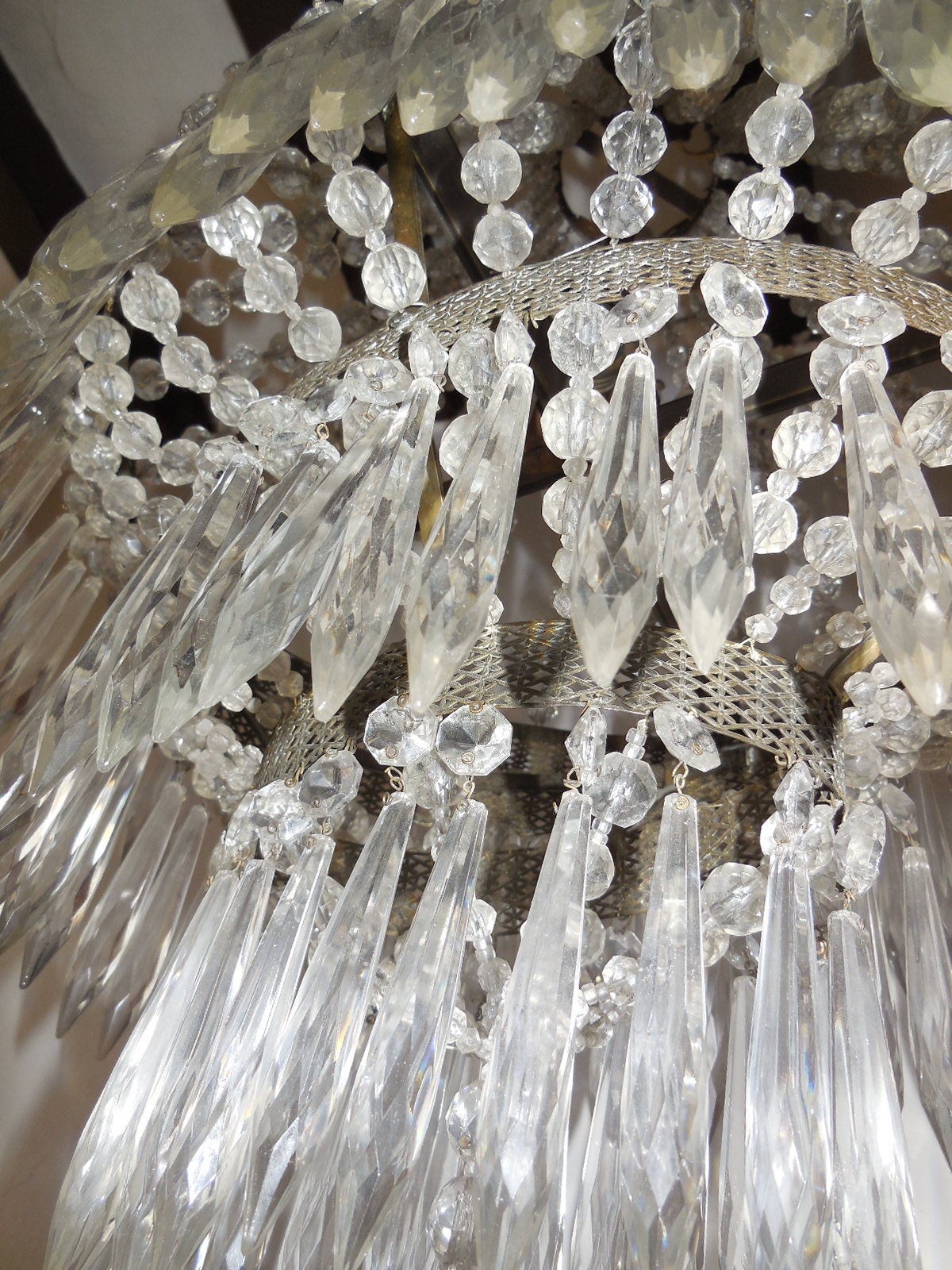 crystal tiered chandelier
