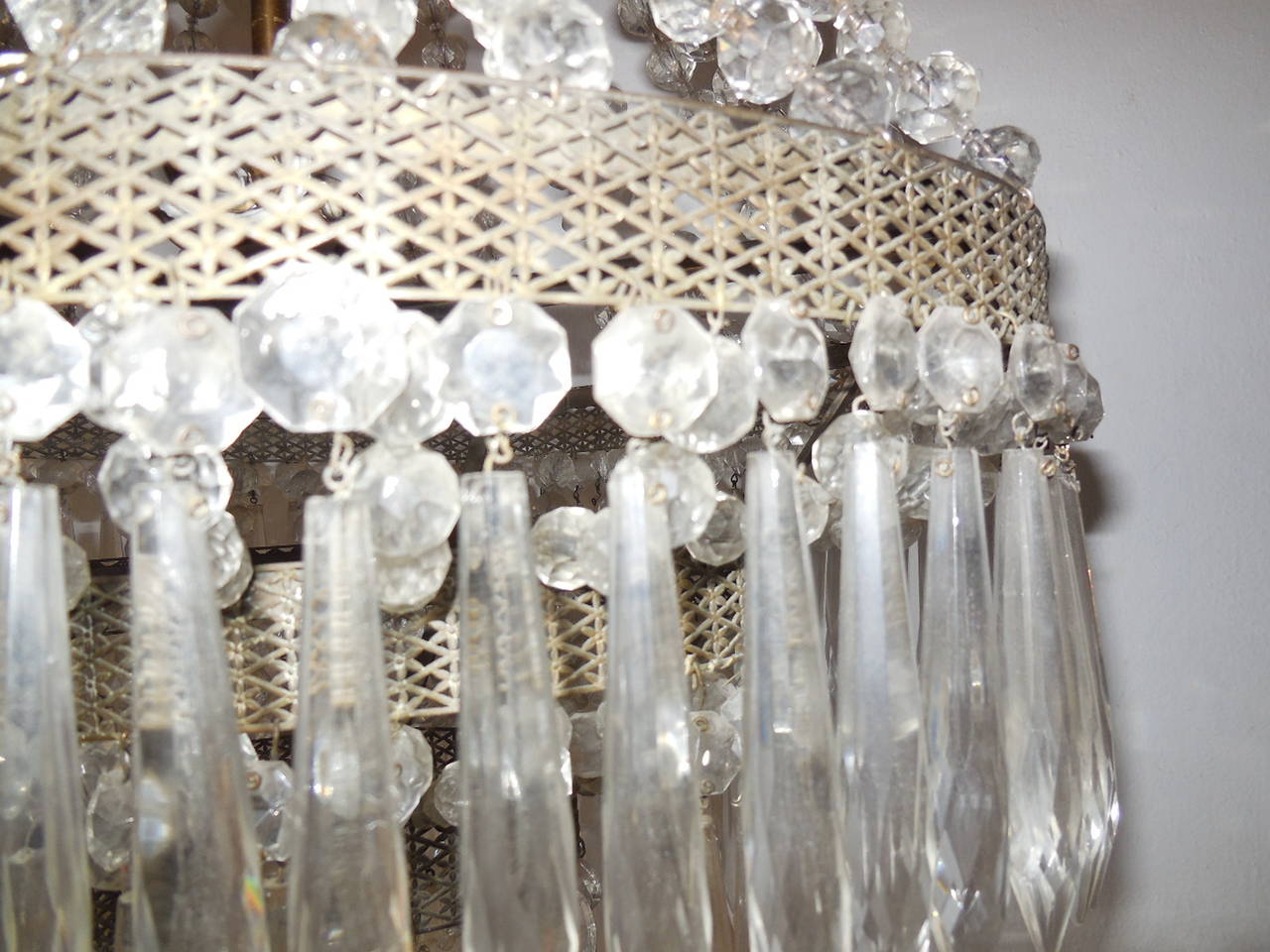 crystal tiered chandelier