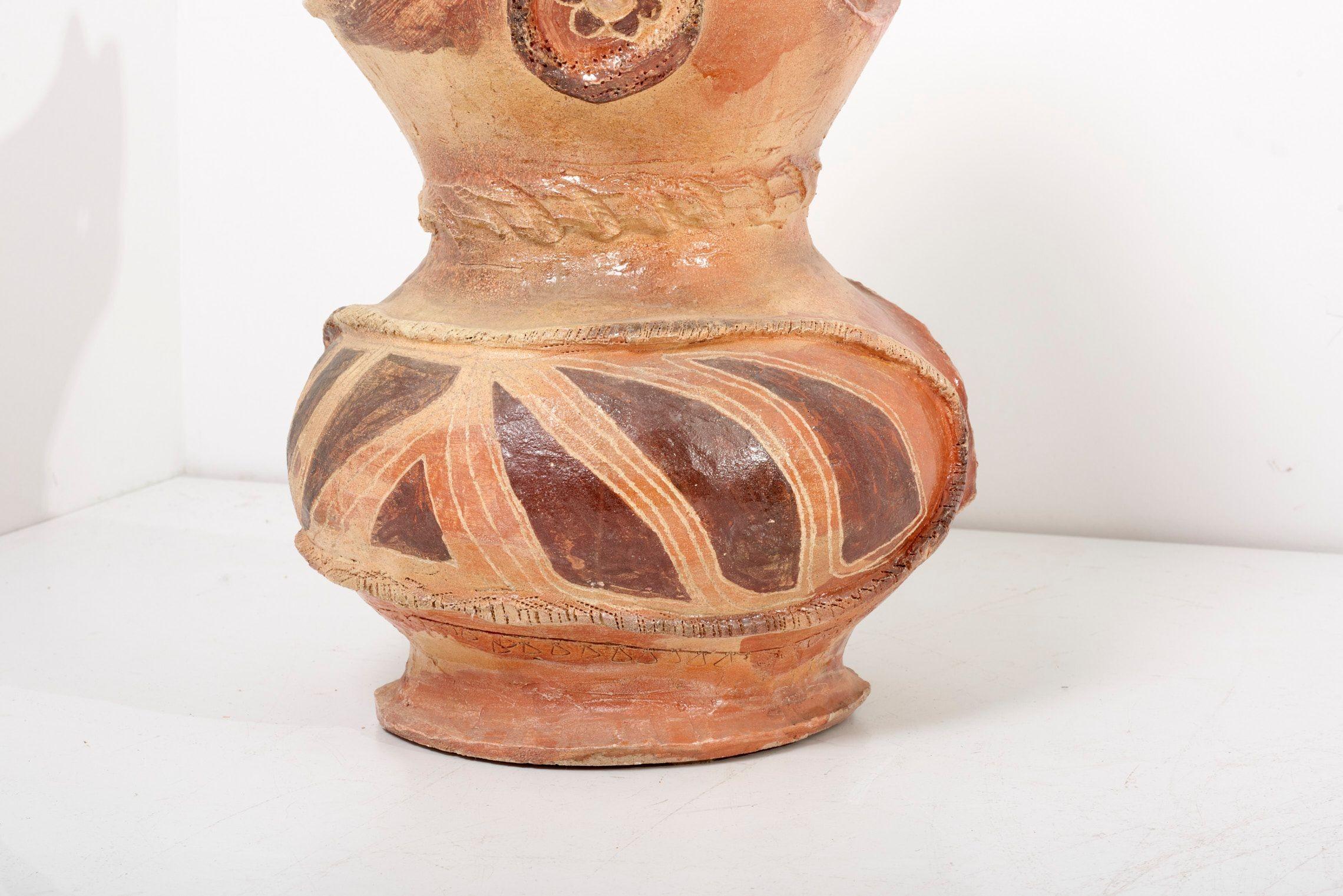 Huge French Vase in the Shape of an Owl, 1950s For Sale 6