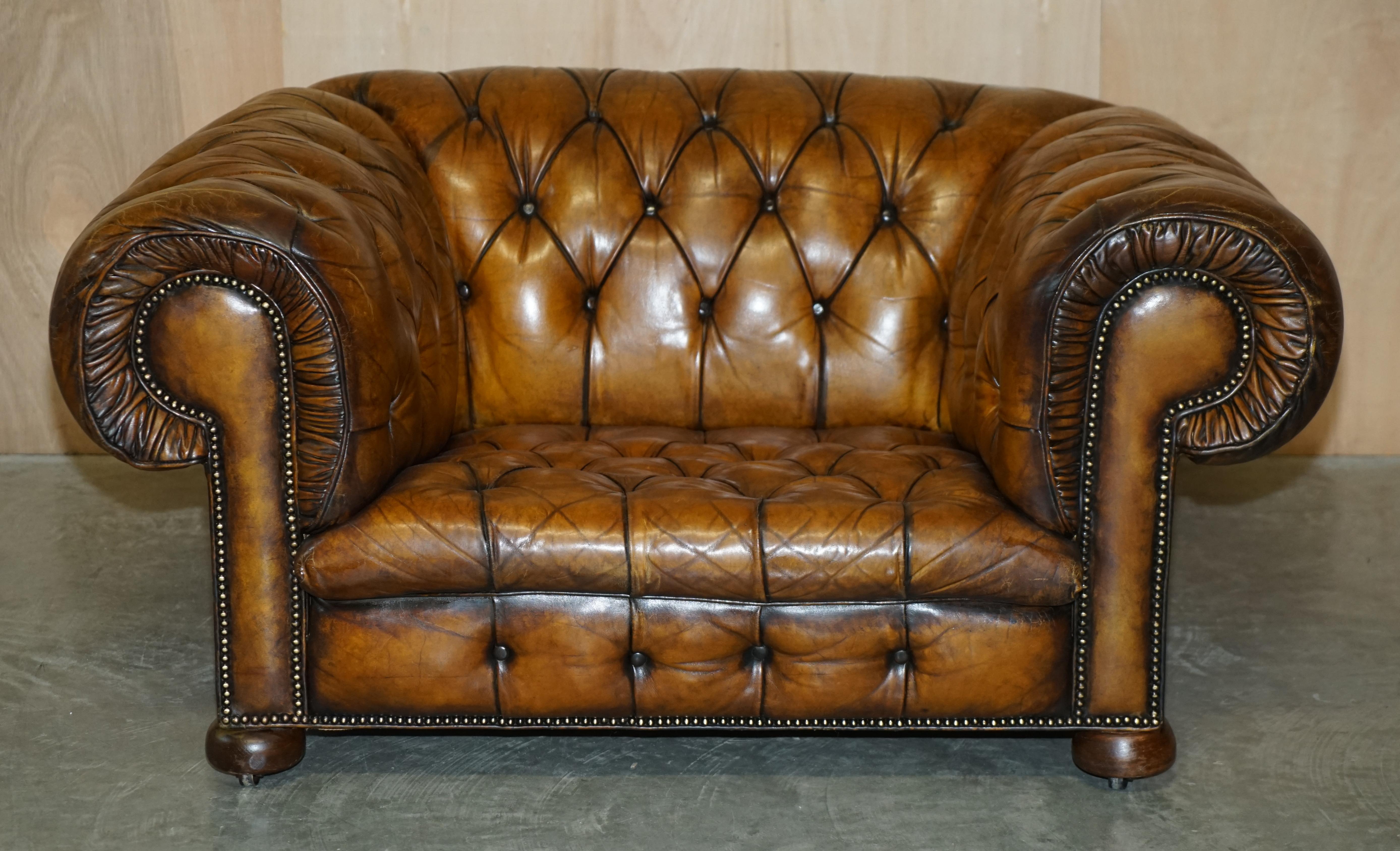 Royal House Antiques

Royal House Antiques is delighted to offer for sale this absolutely massive, original late Victorian Chesterfield club armchair with coil sprung frame and horse hair padding which has been fully restored 

A very well made,