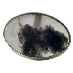 Huge gemstone ring, Iced quartz silver ring