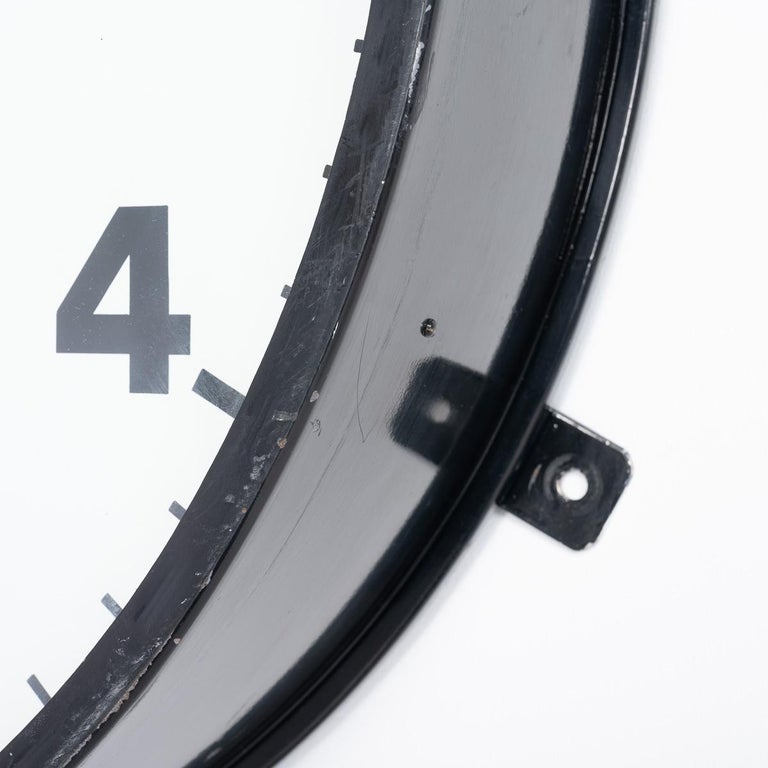 Huge Gent Chloride Vintage Railway Station Wall Clock For Sale at 1stDibs