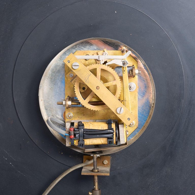 Huge Gent Chloride Vintage Railway Station Wall Clock For Sale at 1stDibs