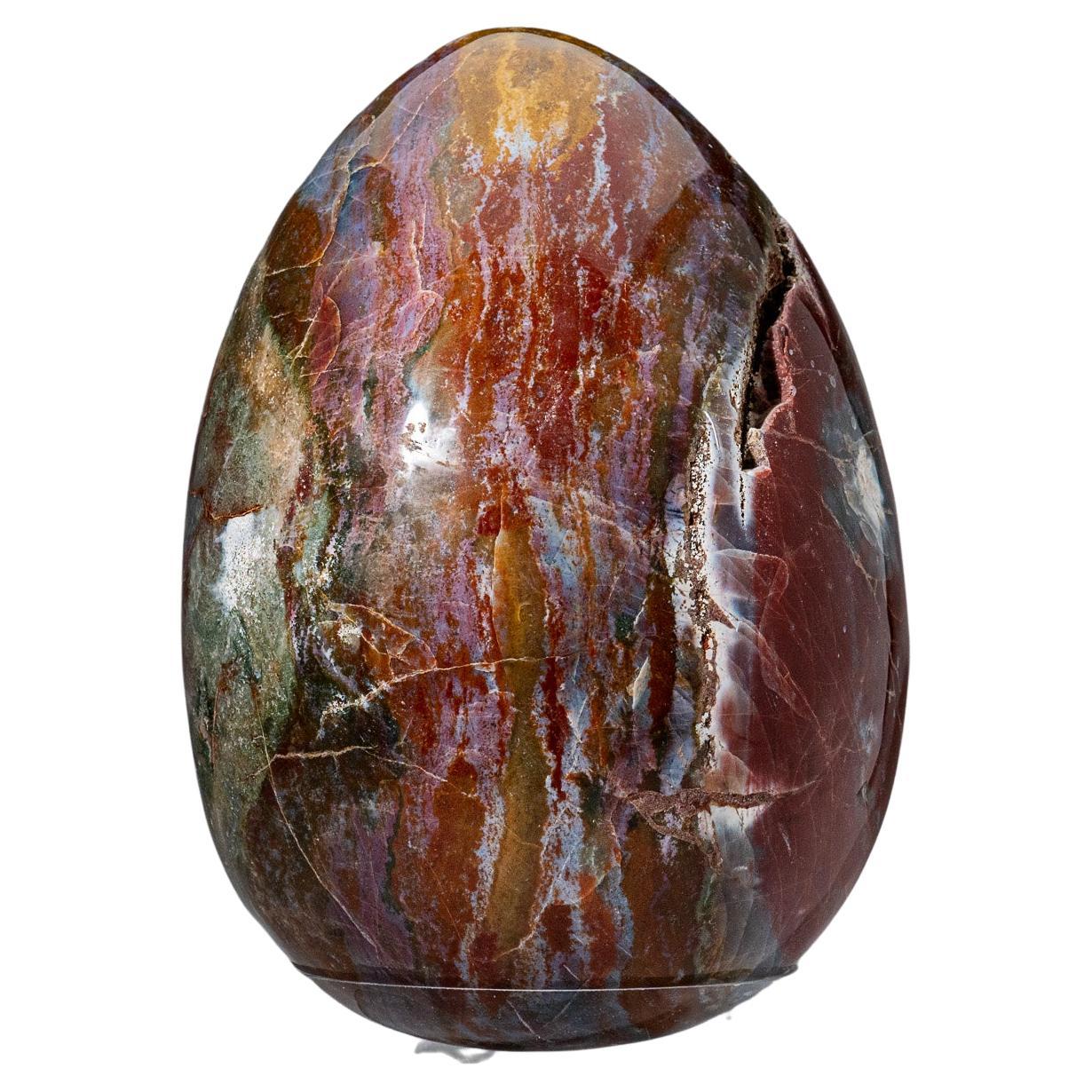 Huge Genuine Polished Ocean Jasper Egg from Madagascar '48 Lbs' For Sale