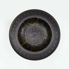 Huge Geometric Ceramic Pottery Bowl Centerpiece in ICS Gambone Bitossi Style