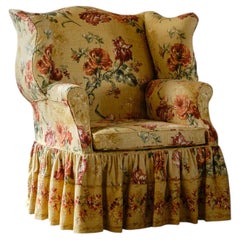 Immense fauteuil à oreilles de style George III