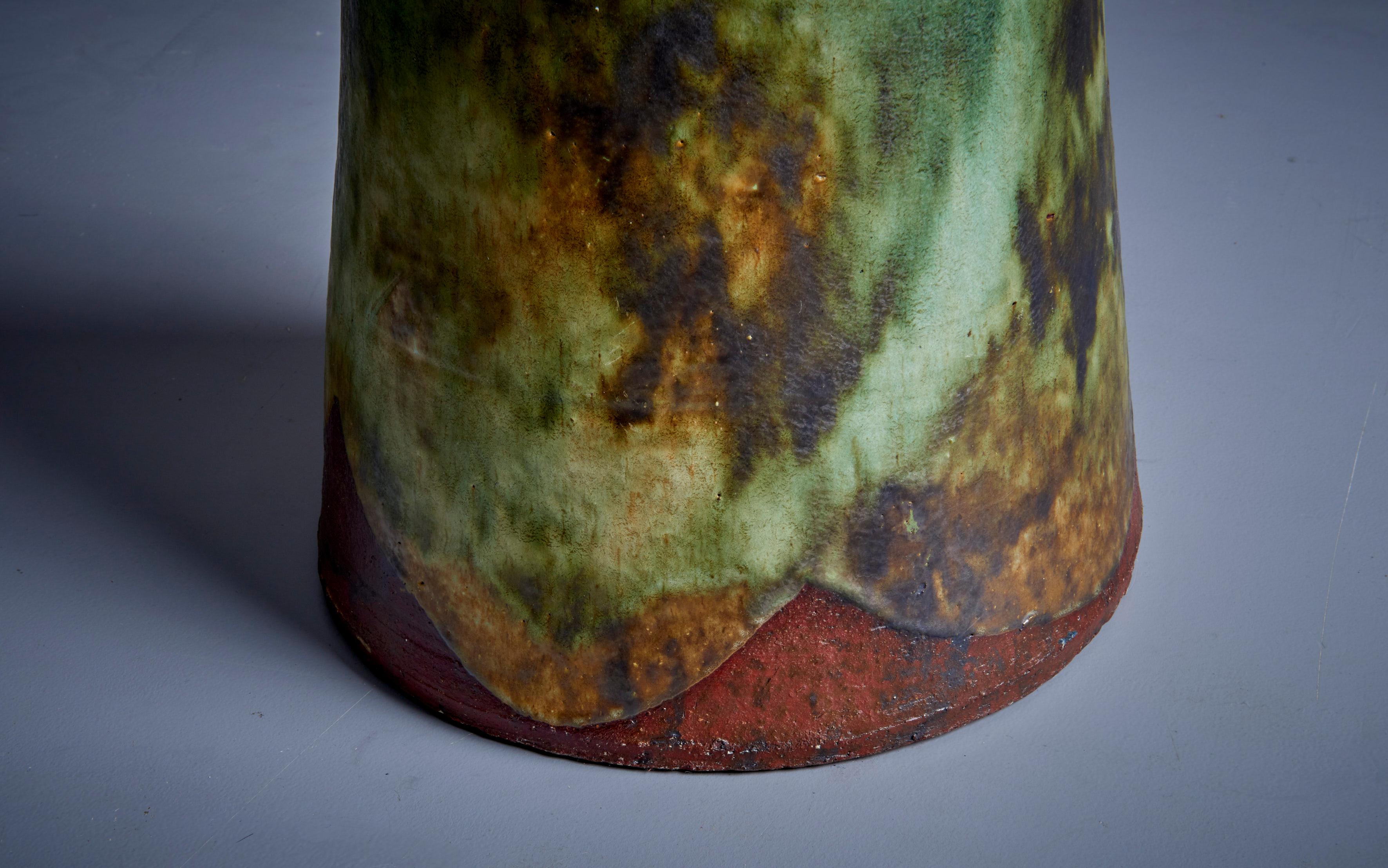 Große Gerhard Liebenthron Studio-Vase in ausgezeichnetem Zustand (Moderne der Mitte des Jahrhunderts) im Angebot