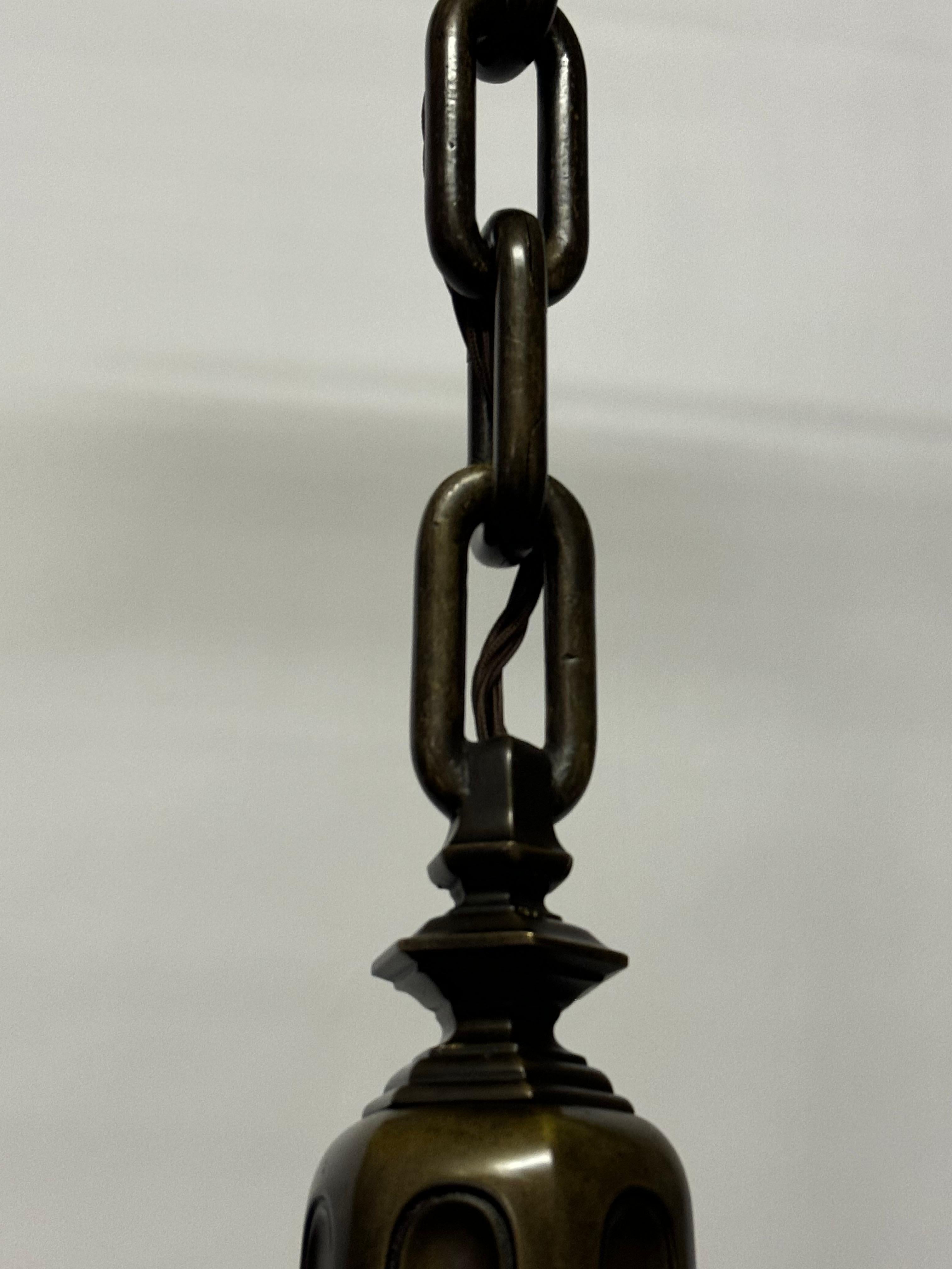 Enorme Art Nouveau alemán  Araña de bronce, hacia 1900 en venta 3