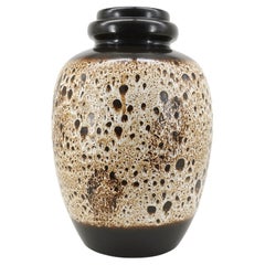 Enorme vaso da terra tedesco di metà secolo in ceramica, inizio anni '70