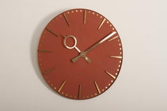 Huge German TN Telenorma Brass Wall Clock