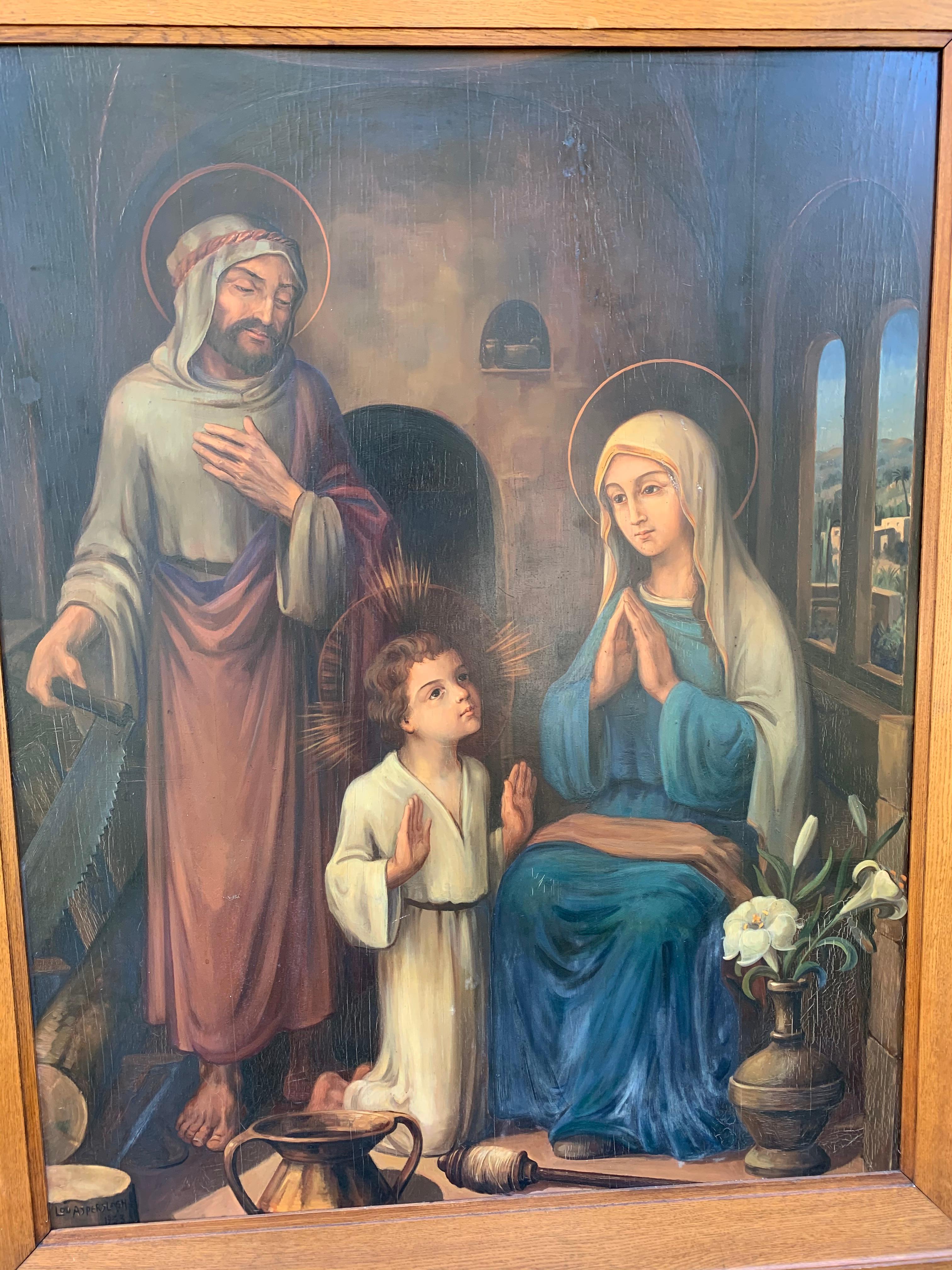 Great monastery attic find.

Sometimes when there are not enough monks left to keep a monastery open, they close up forever and the works of religious art get sold. Via one of our contacts we were introduced to the person who purchased this giant
