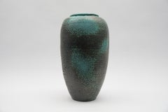 Huge Green Studio Ceramic Floor Vase by Wilhelm & Elly Kuch, 1960s, Germany