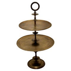 Huge Gueridon Cake Stand or Dumb Waiter   A charming and unusual piece 