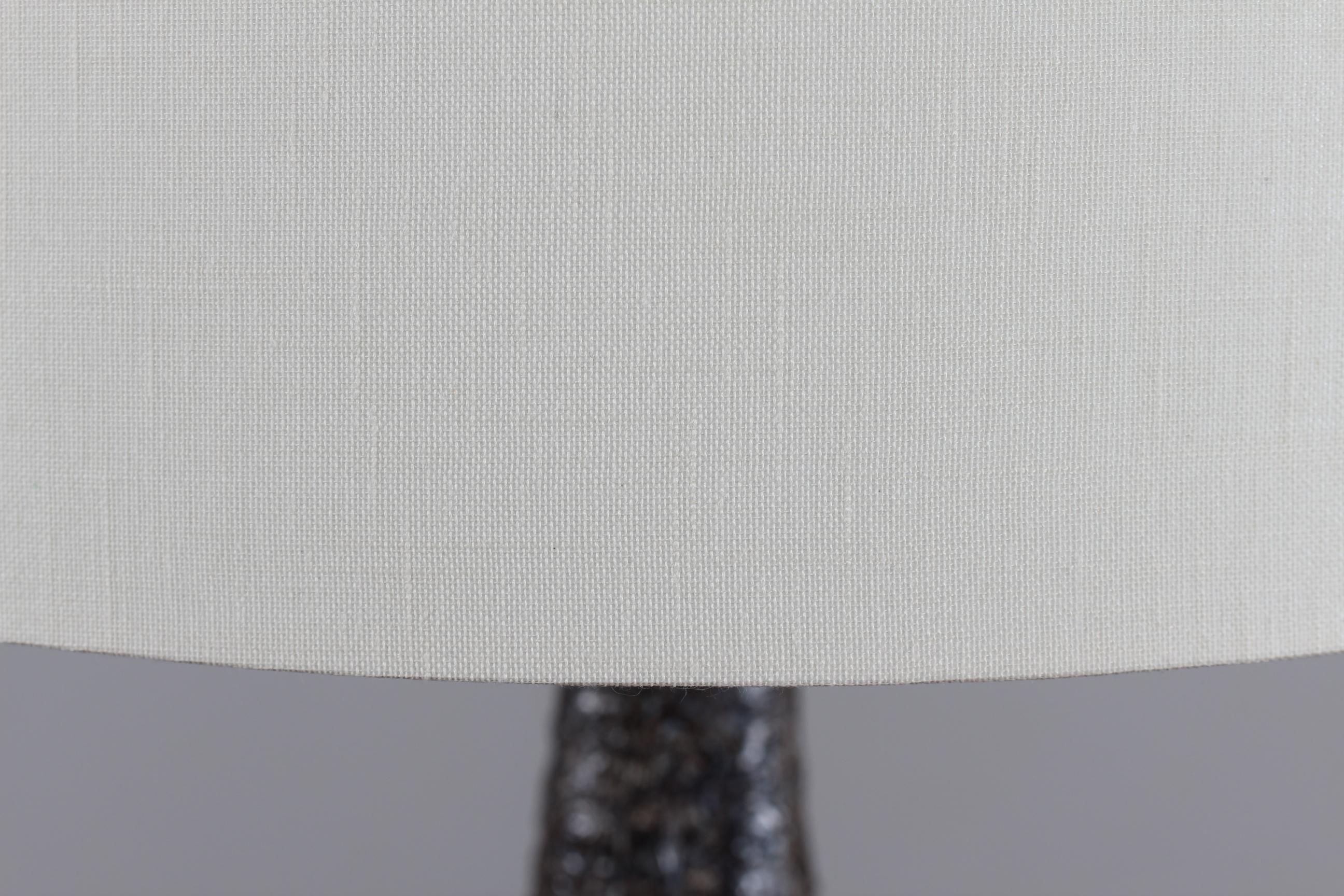 H 35 inch Huge Danish Brutalist Sejer Ceramic Sculptural Table Lamp, 1960s 3