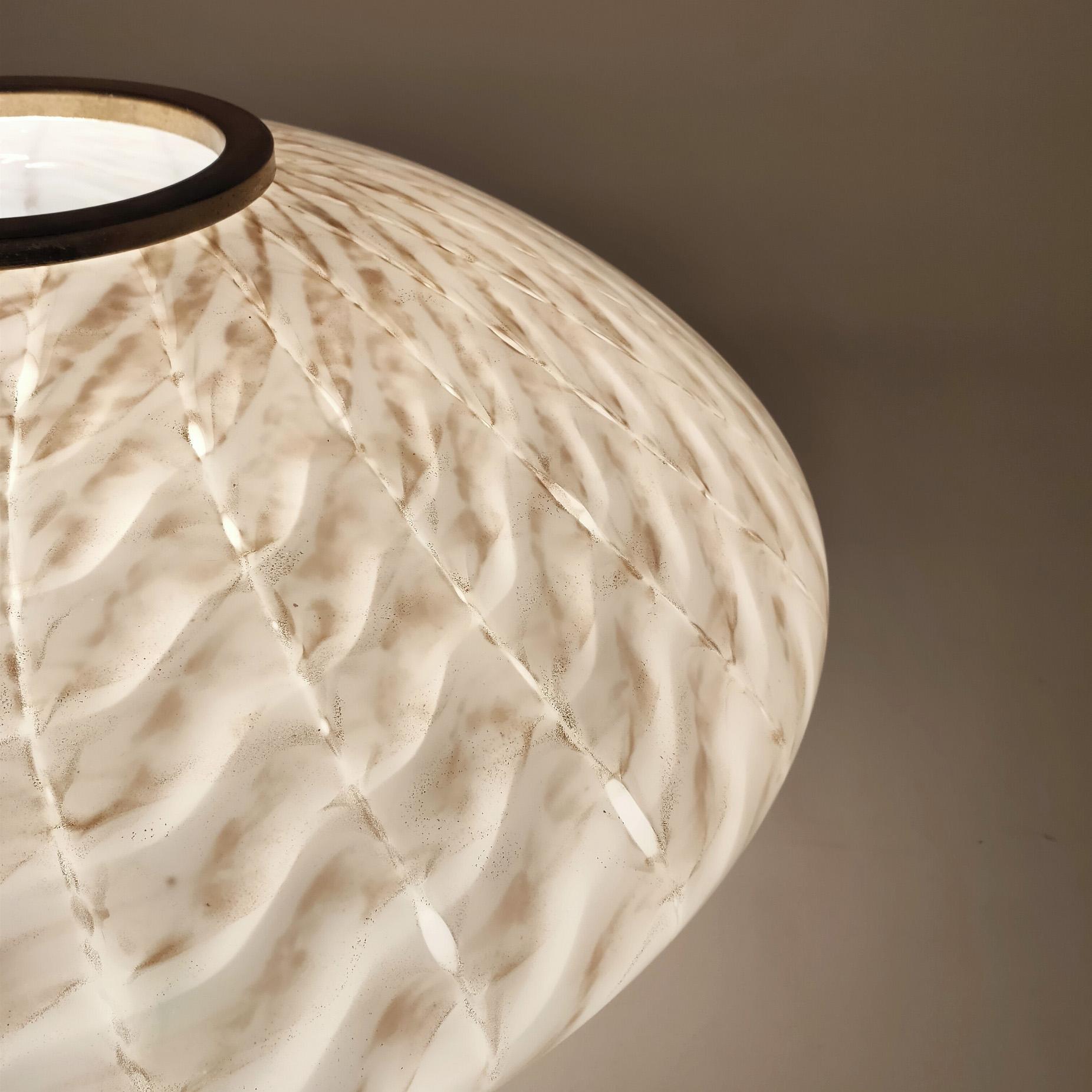 Huge hand-blown murano floor/table lamp by F. Fabbian for Mazzega, Italy, 1970s en venta 4