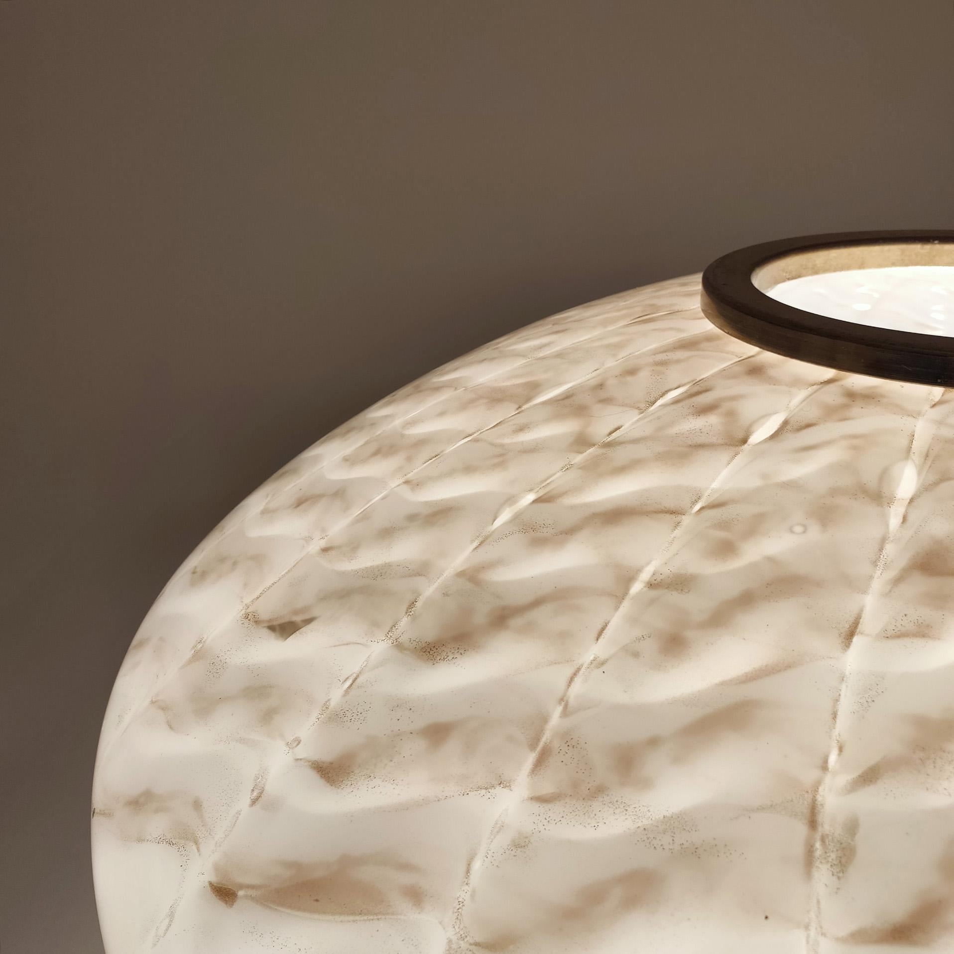 Huge hand-blown murano floor/table lamp by F. Fabbian for Mazzega, Italy, 1970s en venta 5
