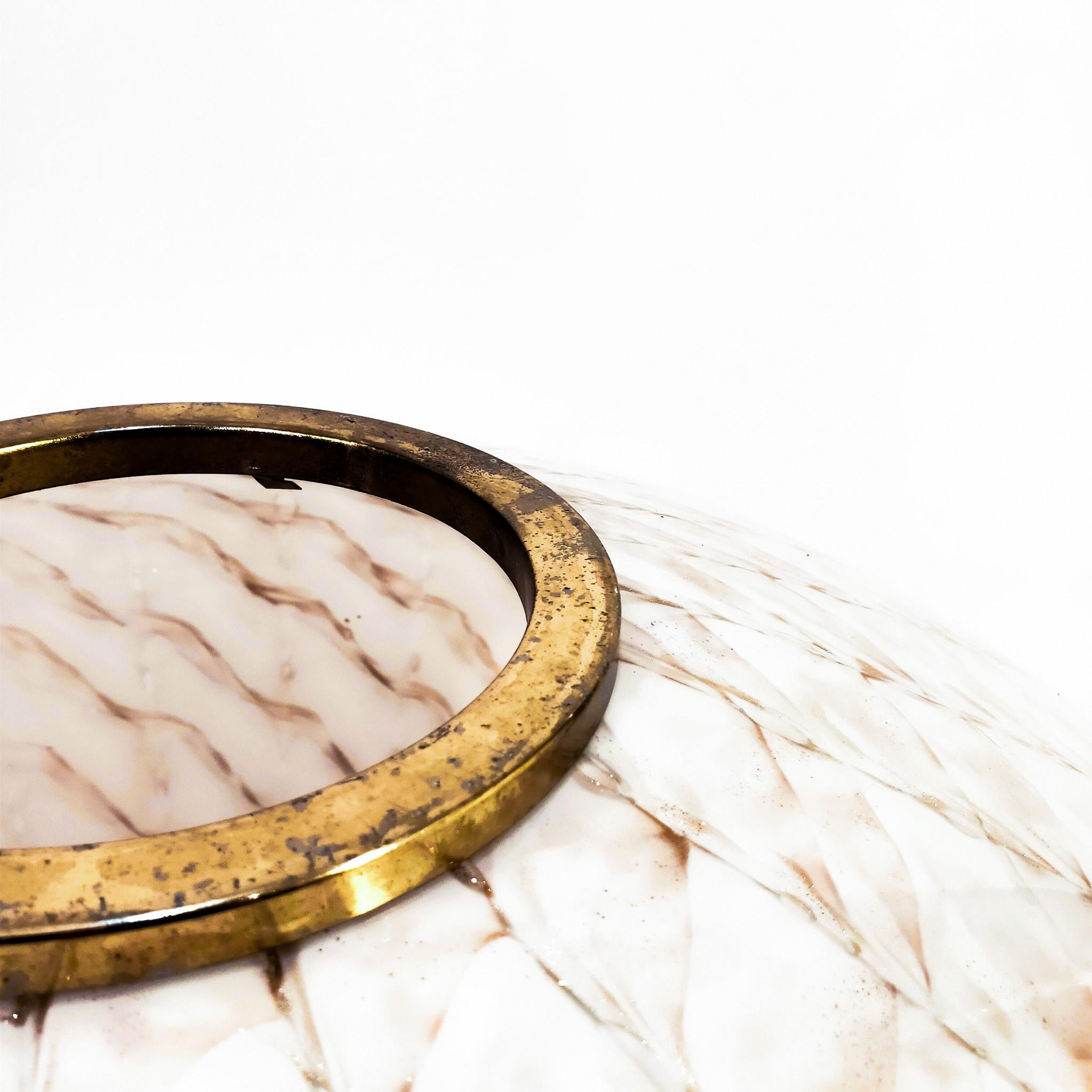 Huge hand-blown murano floor/table lamp by F. Fabbian for Mazzega, Italy, 1970s finales del siglo XX en venta