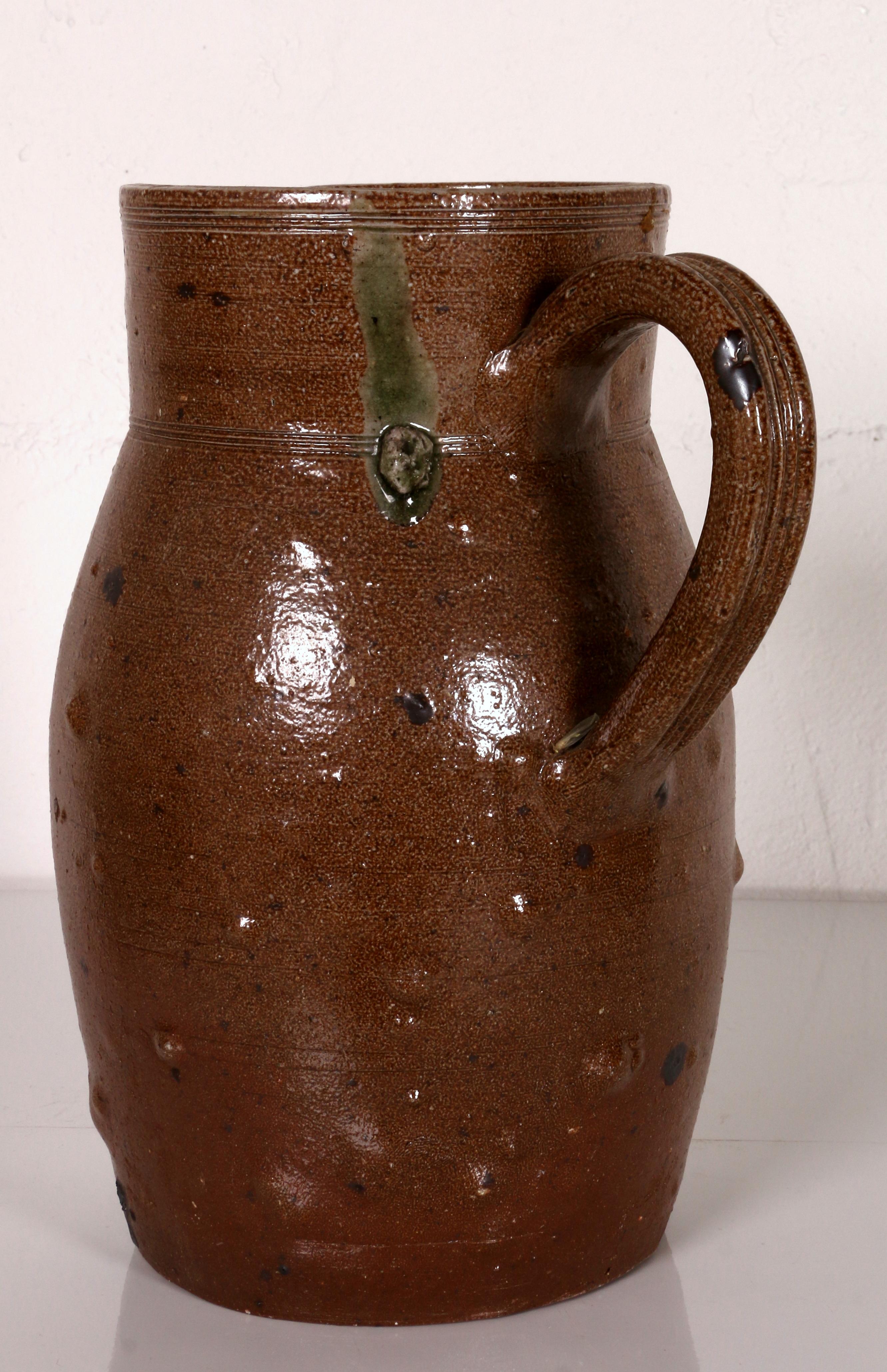 Grès énorme JUG archaïque fait main Gritstone Portugal 1970 JAR Pitcher en vente
