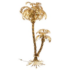Huge Hans Kögl Palm Tree Floor Lamp, Germany, 1970s