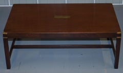 Huge Harrods London Kennedy Military Campaign Style Coffee Table