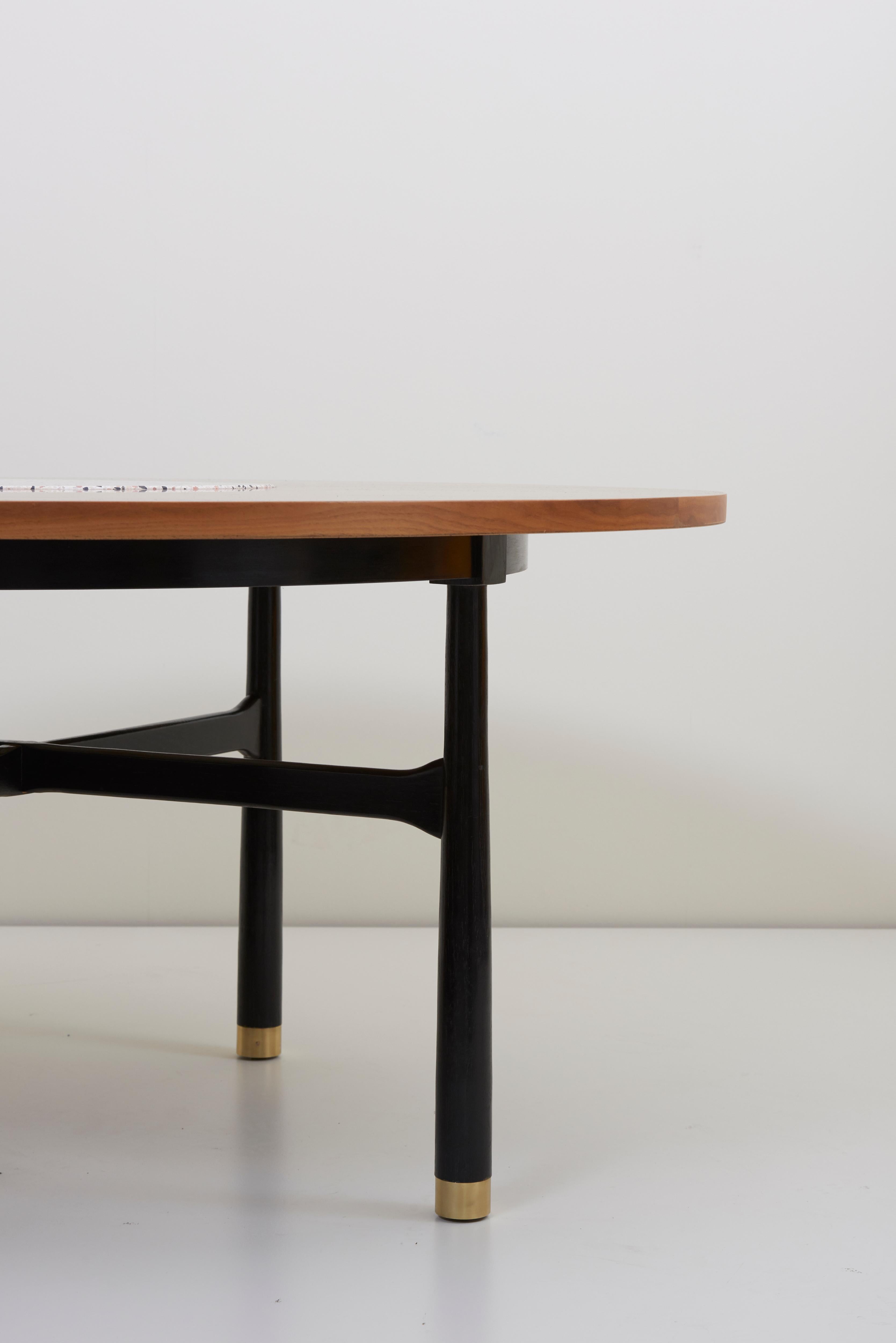 Huge Harvey Probber-Tisch aus Nussbaum und Terrazzo-Marmor im Zustand „Hervorragend“ im Angebot in Berlin, DE