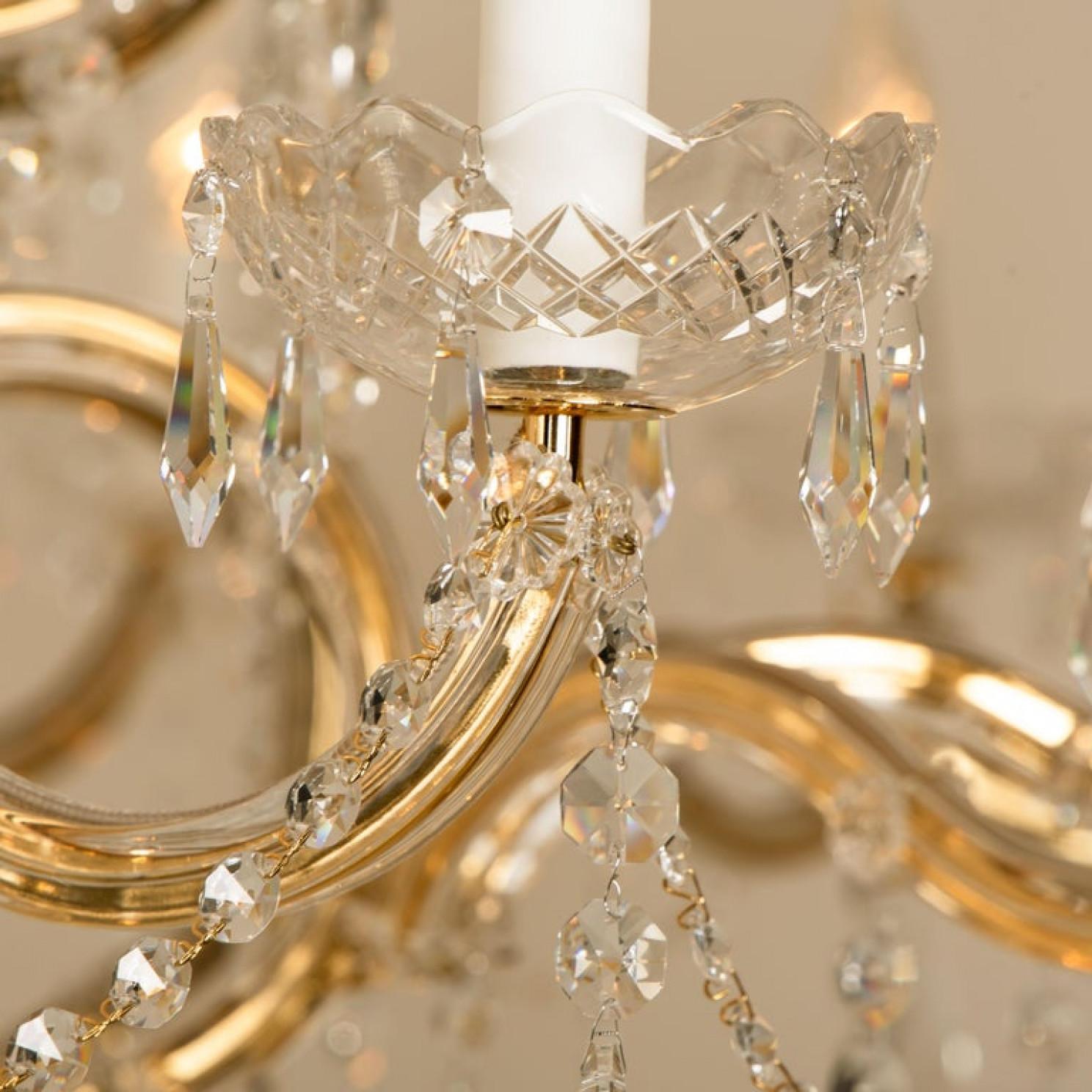 Huge High-End XXL Maria Theresa Gold Plated Swarovski Chandelier 5