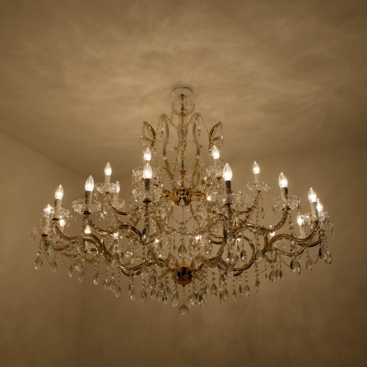 Huge High-End XXL Maria Theresa Gold Plated Swarovski Chandelier 6