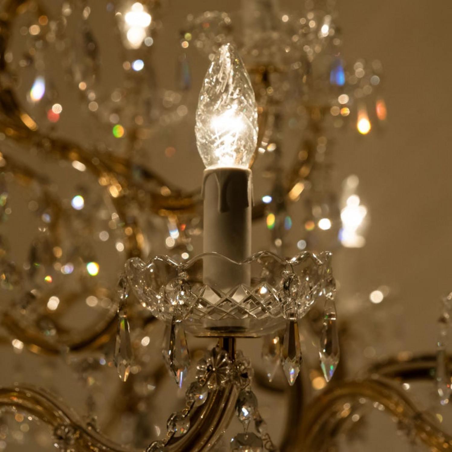 Huge High-End XXL Maria Theresa Gold Plated Swarovski Chandelier 8