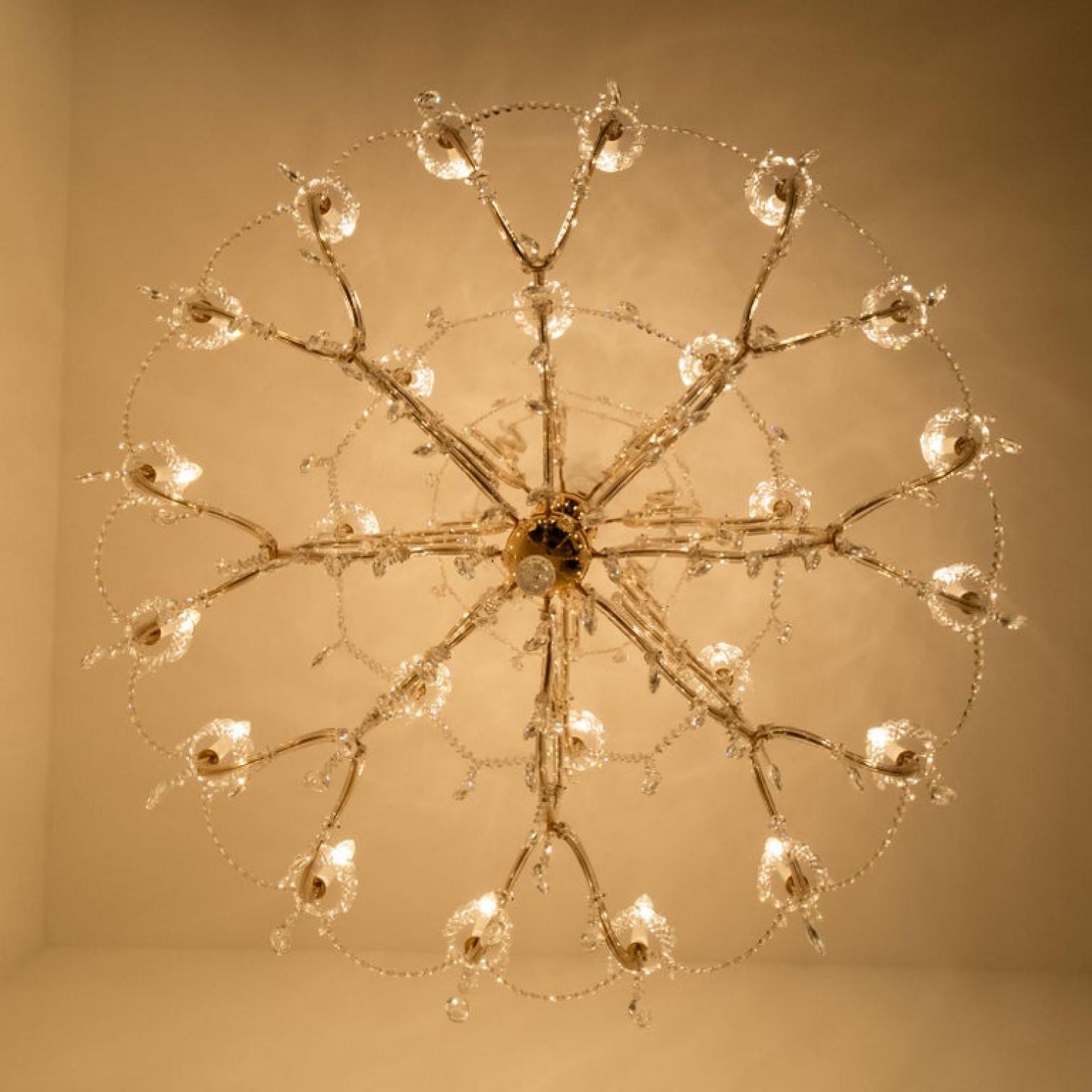 Huge High-End XXL Maria Theresa Gold Plated Swarovski Chandelier 12