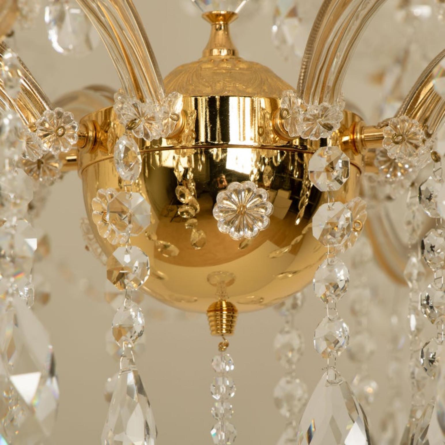 Austrian Huge High-End XXL Maria Theresa Gold Plated Swarovski Chandelier
